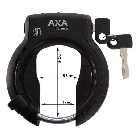 AXA 2e fietsslot aanbieding: AXA Absolute 9 110 ART-2  + AXA Ringslot Defender