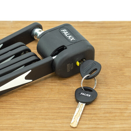 Falkx Vouwslot Muscle  95 cm zwart ART-2 - met framehouder