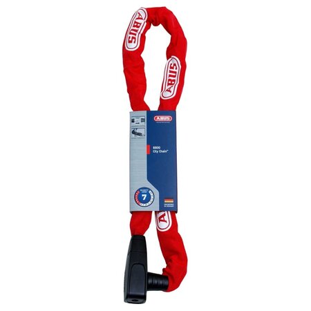 ABUS Kettingslot City Chain 8800 95 cm Rood