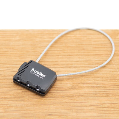 Bobike Mini Combinatieslot met kabel - zwart