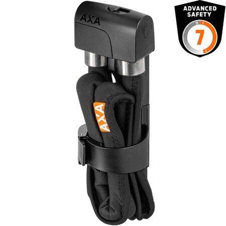 AXA Vouwslot Foldable 6-95 Zwart - Met houder - Next Generation