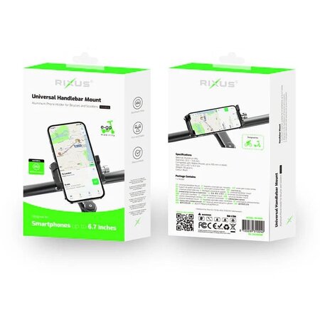 Rixus Universele Telefoonhouder RXHB06 <6.7" Zwart