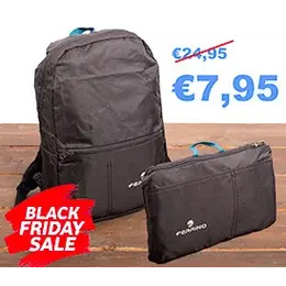 Ferrino Opvouwbare Rugzak 15L Zwart