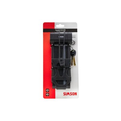 Simson Vouwslot Fold 1200 120 cm Zwart
