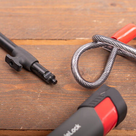 DoubleLock Beugelslot met kabel U-Lock 230/14 ART-4