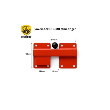 Powerlock CTL-310 Containerslot Rood