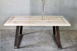 Esstisch aus Bauholz & Eisen Nova 200x100cm - FraaiBerlin