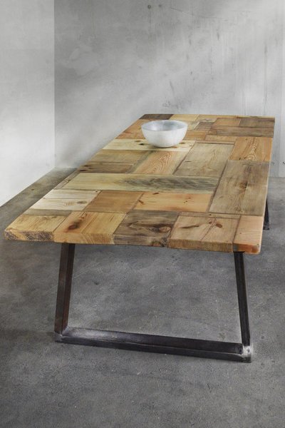 Esstisch aus Bauholz & Eisen Lidet 180x90cm - FraaiBerlin