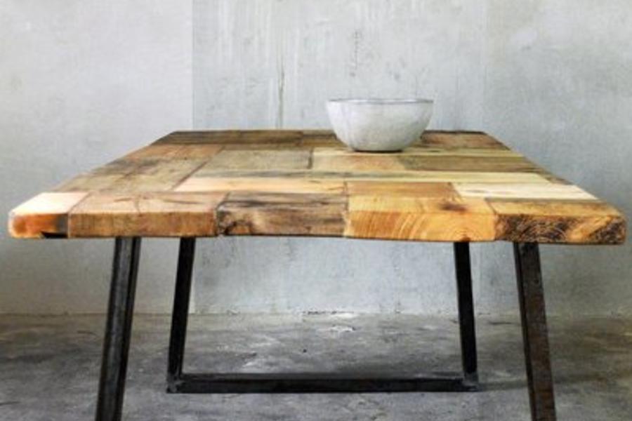 Esstisch aus Bauholz & Eisen Lidet 180x90cm - FraaiBerlin