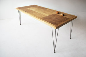 Esstisch aus Altholz Eiche & Eisen Vrolijk - FraaiBerlin