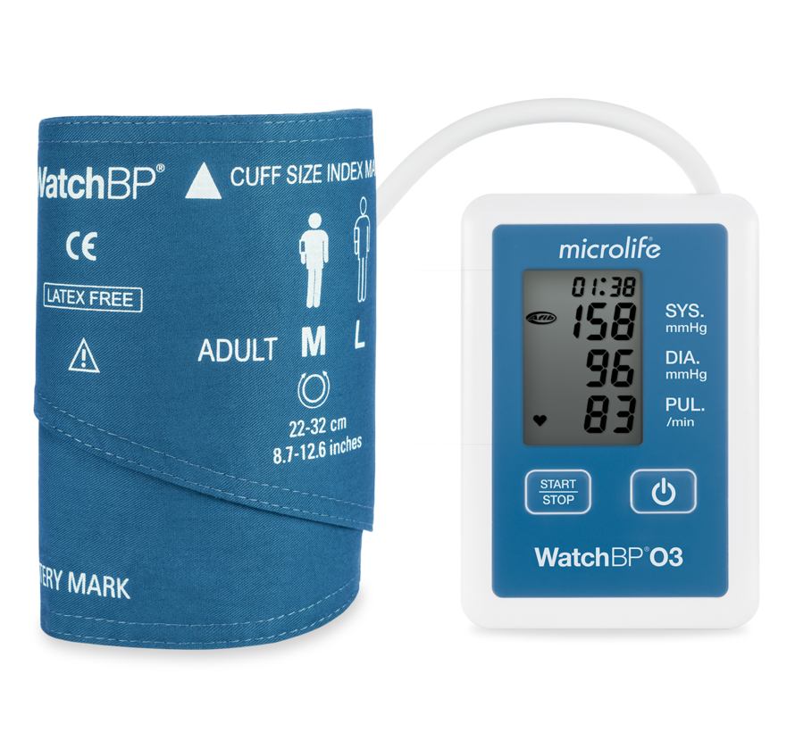 24-uurs bloeddrukmeter WatchBP O3