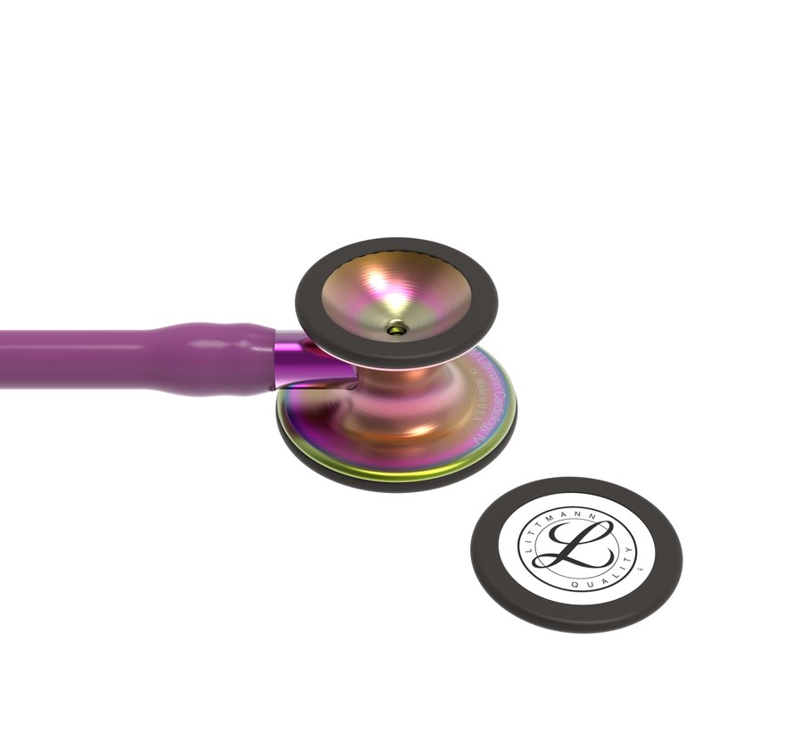 Littmann Cardiology IV diagnostische stethoscoop - Pruim/Regenboog