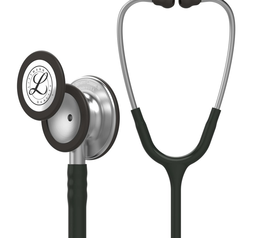 Littmann Classic III Bewakingsstethoscoop - Zwart/RVS