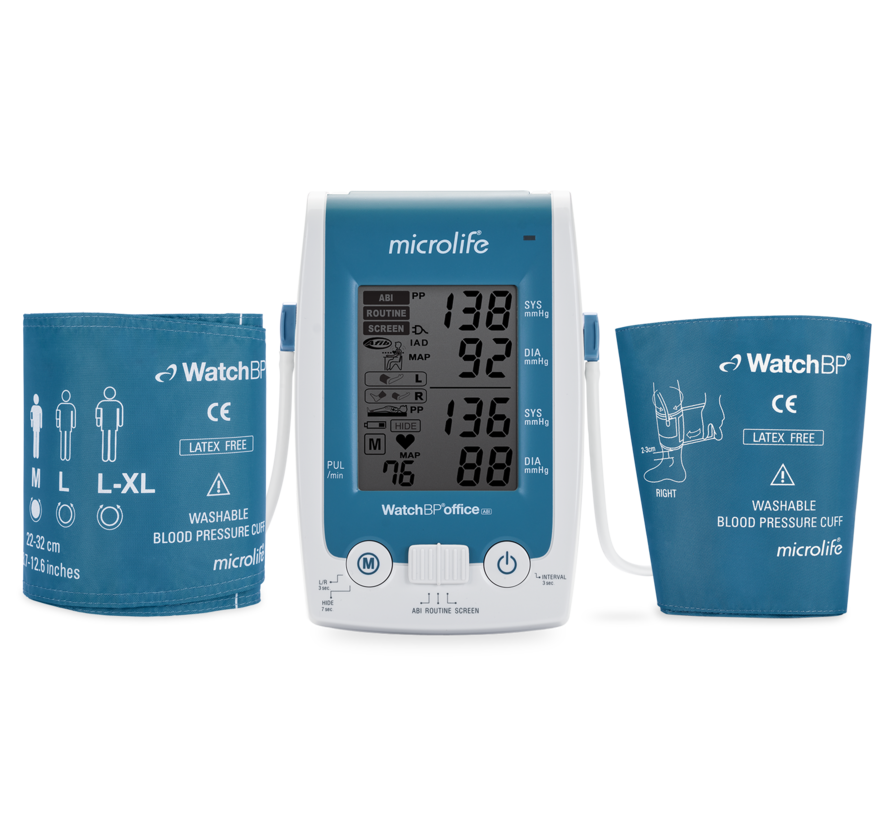 Pakket Pro: WatchBP Office ABI + verrijdbaar statief + O3 AFIB + Office 30M AFIB