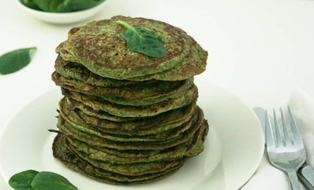 Spinaziepulp pannenkoekjes