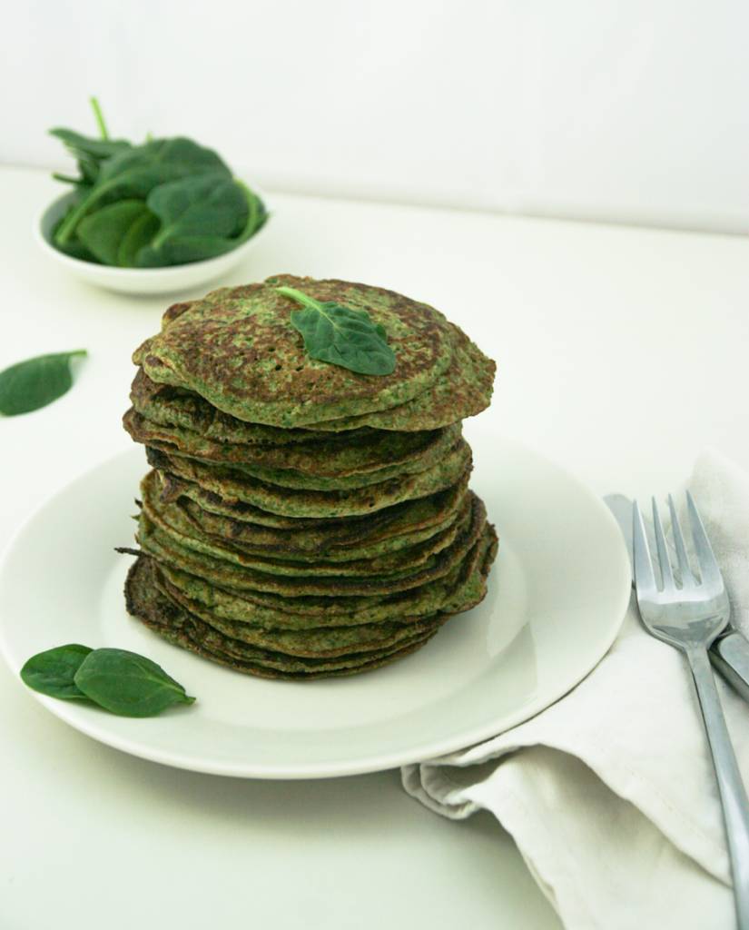 Spinaziepulp pannenkoekjes