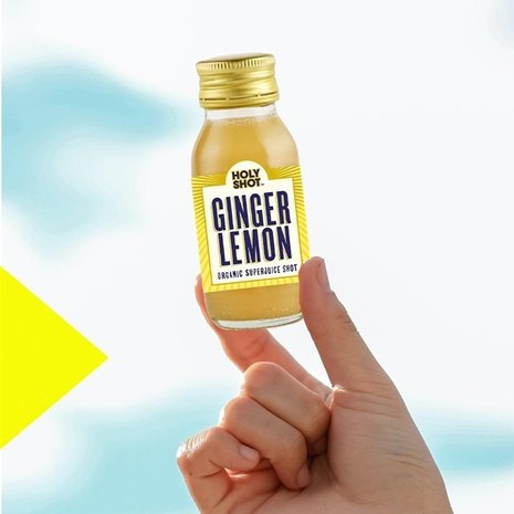 HOLYSHOT HOLYSHOT doos - Ginger Lemon Organic Superjuice Shot 12 flesjes p/doos HOLYSHOT HOLYSHOT doos - Ginger Lemon Organic Superjuice Shot 12 flesjes p/doos