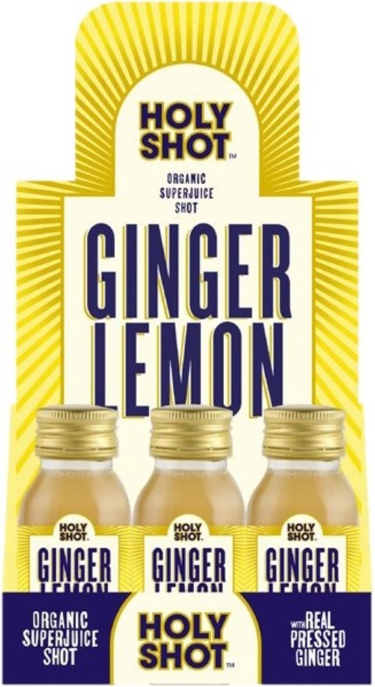 HOLYSHOT HOLYSHOT doos - Ginger Lemon Organic Superjuice Shot 12 flesjes p/doos HOLYSHOT HOLYSHOT doos - Ginger Lemon Organic Superjuice Shot 12 flesjes p/doos