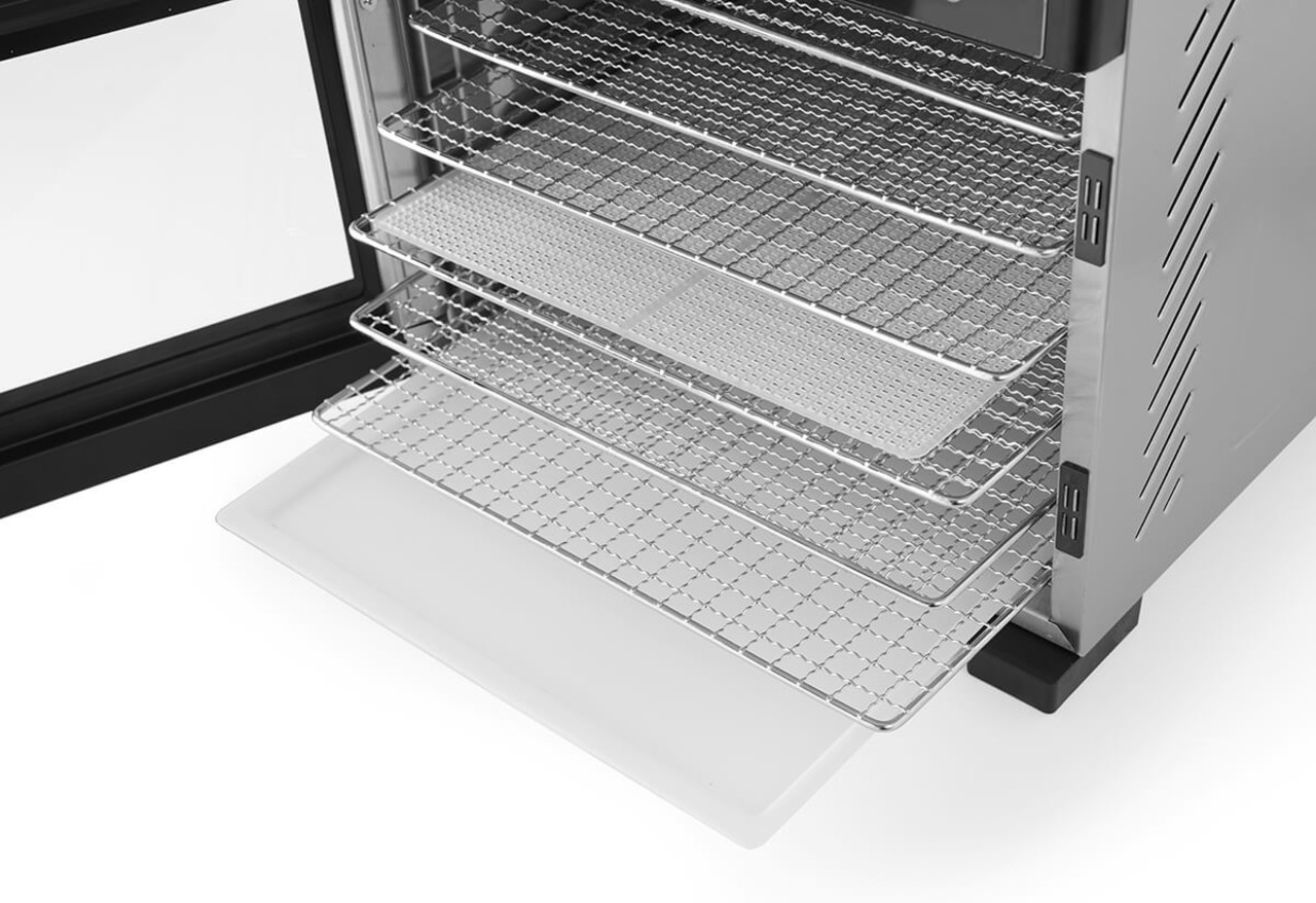 Hendi Hendi Voedseldroger Profi Line RVS 6  Trays + 6 Droogvellen Hendi Hendi Voedseldroger Profi Line RVS 6  Trays + 6 Droogvellen