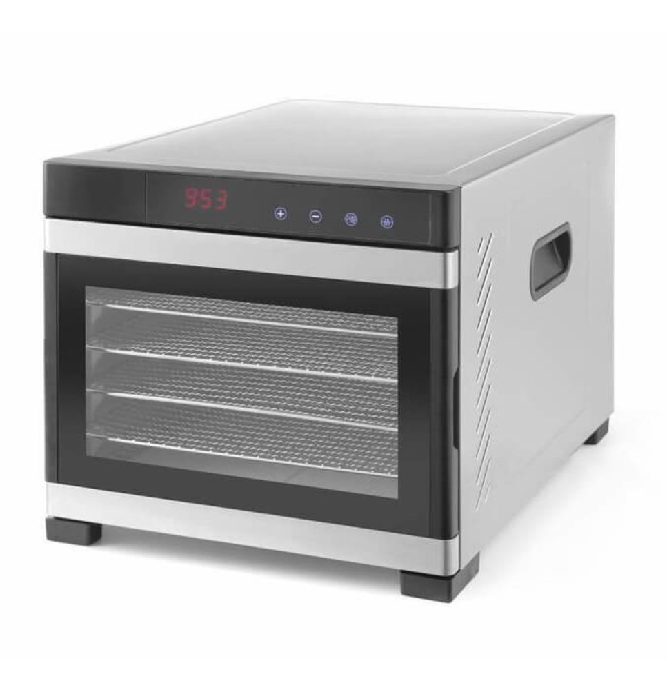 Hendi Hendi Voedseldroger Profi Line RVS 6  Trays + 6 Droogvellen Hendi Hendi Voedseldroger Profi Line RVS 6  Trays + 6 Droogvellen