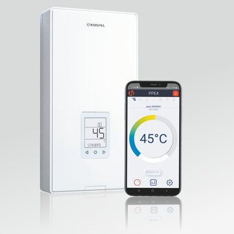 Kospel S.A. Kospel PPE4.M-17/18/21/24.EU – Elektronischer Durchlauferhitzer mit WiFi & LCD, 10–15 kW