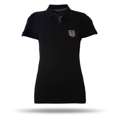 8717156 polo T-shirt dames zwart