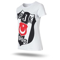 Beşiktaş T-Shirt kurzen Armen Damen weiβ 8718110