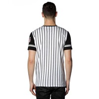 Beşiktaş gestreift college t-shirt herren 7718117 SCHWARZ-WEIβ