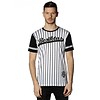 Beşiktaş college t-shirt rayé pour hommes 7718117 NOIR-BLANC