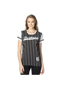 BEŞİKTAŞ ÇİZGİLİ KOLEJ KADIN T-SHIRT 8718117 Siyah