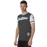 Beşiktaş college t-shirt rayé pour hommes 7718117 Noir