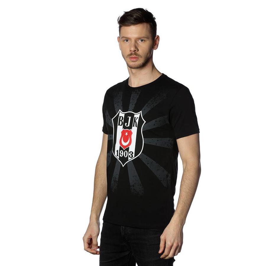 Beşiktaş Logo Soleil T-Shirt pour Hommes 7818107 Noir