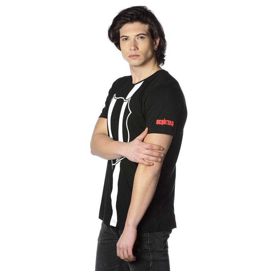 Beşiktaş Mens Vertical Line Logo T-Shirt 7818115