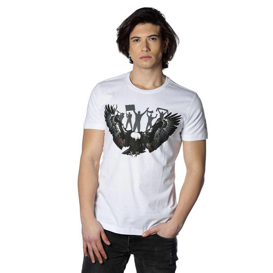 Beşiktaş Adler Fan T-Shirt 7818118 Weiβ