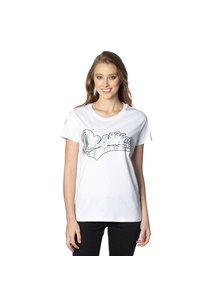 Beşiktaş College T-Shirt Spezielle Bedruckt Damen 8818103 Weiβ