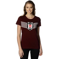 Beşiktaş Triumph Logo T-Shirt Damen 8818114 Bordeauxrot