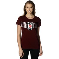 Beşiktaş Womens Victory Logo T-Shirt 8818114 Burgundy