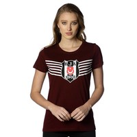 Beşiktaş Overwinning Logo T-Shirt Dames 8818114 Bordeaux
