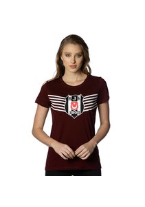 Beşiktaş Victoire Logo T-Shirt pour Femmes 8818114 Bordeaux