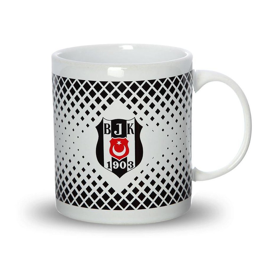 Beşiktaş kariert keramik Becher