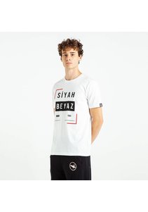 Beşiktaş Schwarz Weiss Frame T-Shirt Herren 7819112