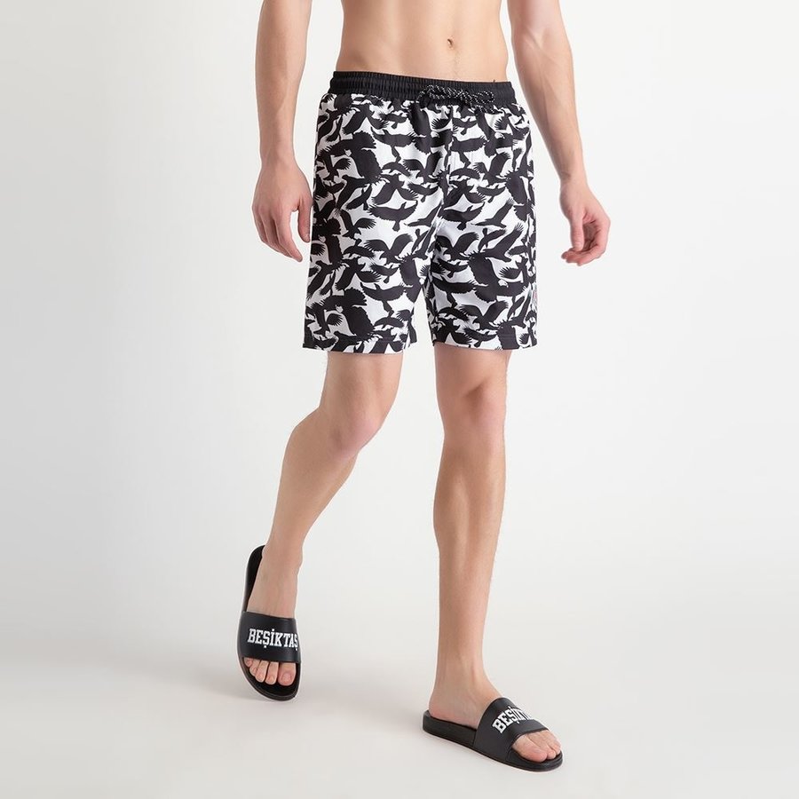 Beşiktaş Short de Bain Eagle Print pour Hommes 7919456 Blanc