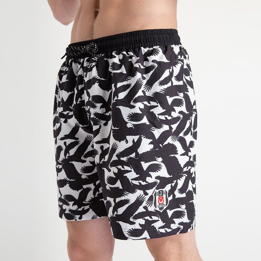 Beşiktaş Eagle Print Zwemshort Heren 7919456 Wit