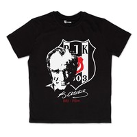 Beşiktaş Kids Logo Atatürk T-Shirt