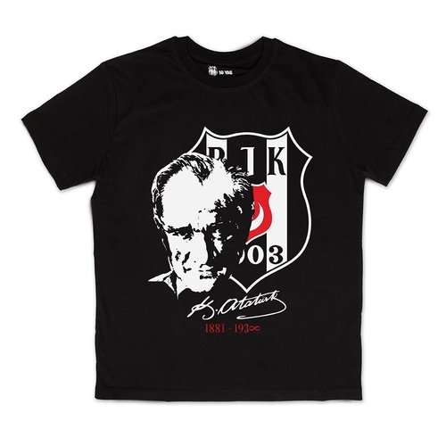 Beşiktaş Logo Atatürk T-Shirt Kinder