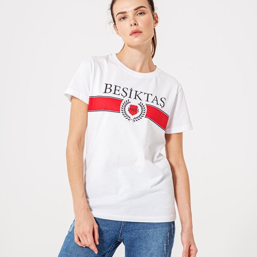 Beşiktaş Womens Statement T-Shirt 8920123 White