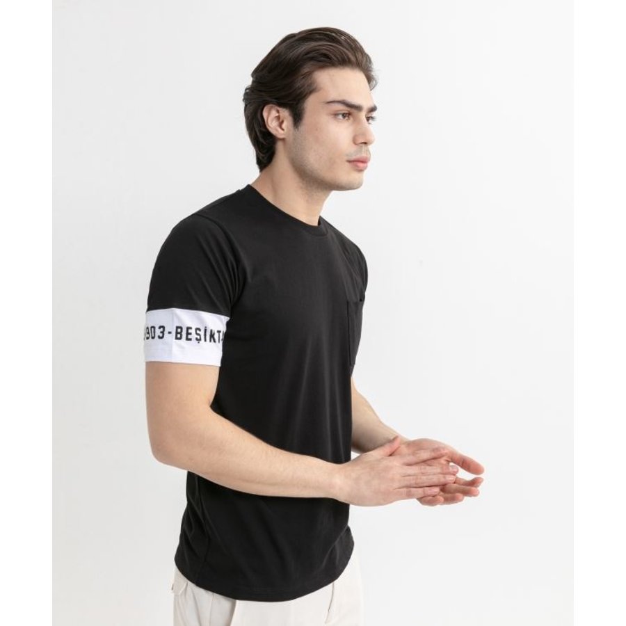 Beşiktaş Mens Sleeve Print T-Shirt 7020110