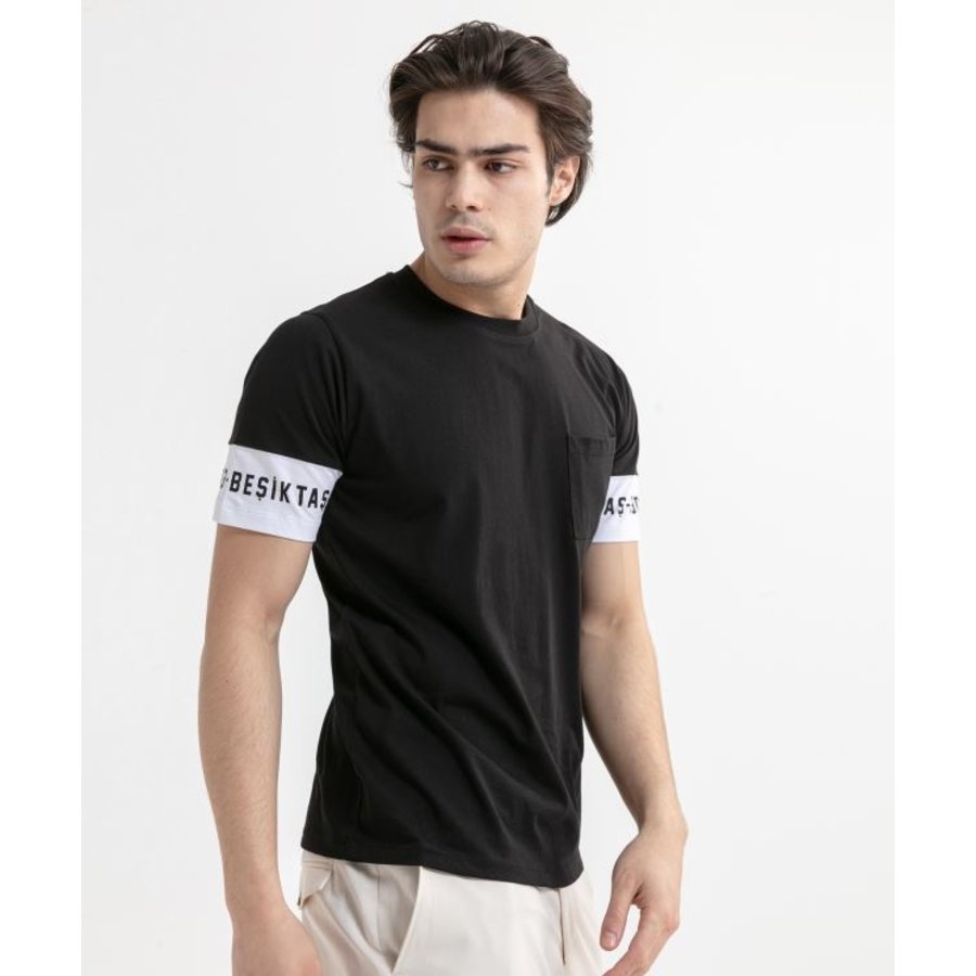 BEŞİKTAŞ SLEEVE PRINT ERKEK T-SHIRT 7020110