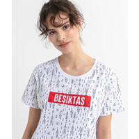 Beşiktaş Feather All Over T-Shirt Damen 8020132 Weiss