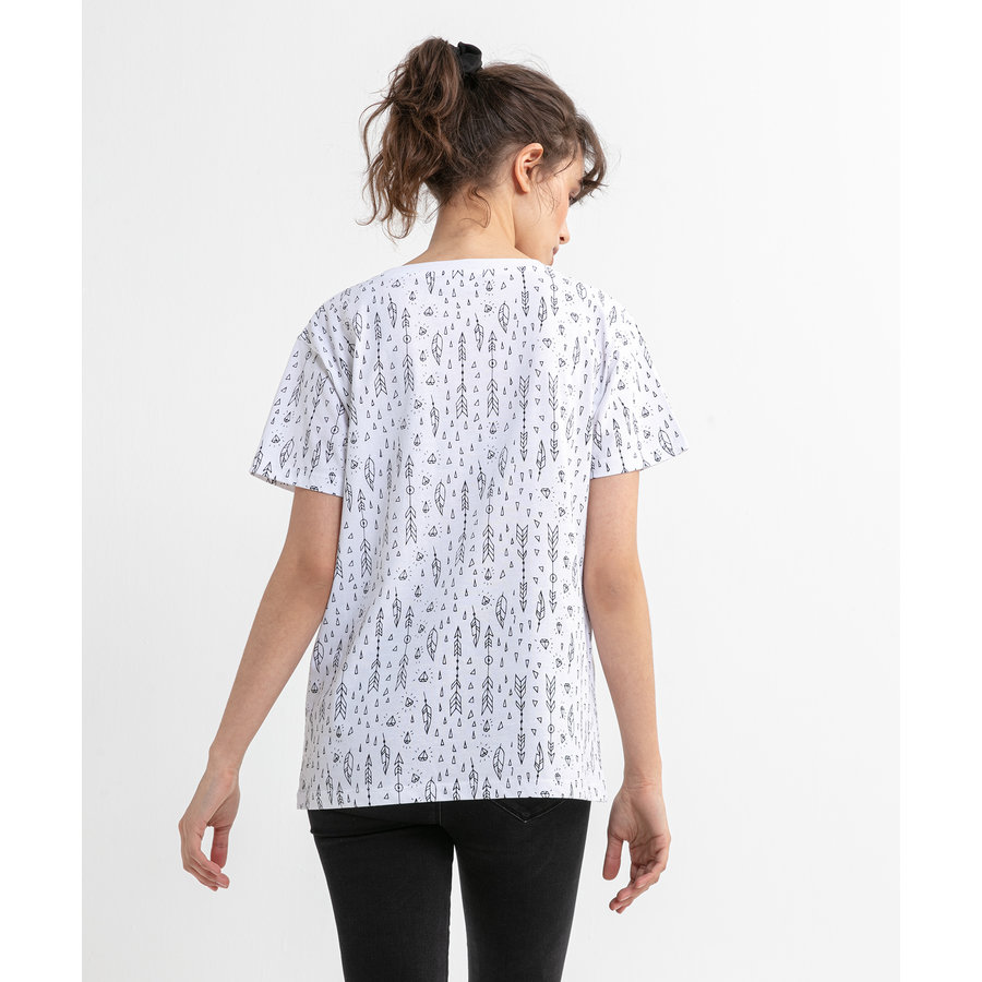 Beşiktaş Feather All Over T-Shirt Dames 8020132 Wit